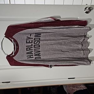Gifted 2XL Harley Davidson long sleeve Henley type shirt